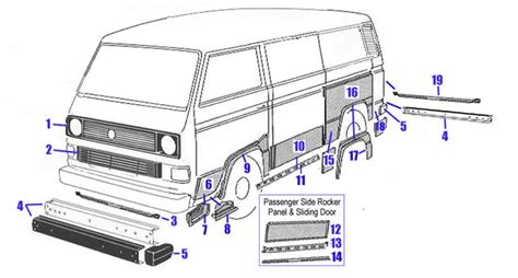 1981 vw vanagon sheet metal|VW vanagon body panels.